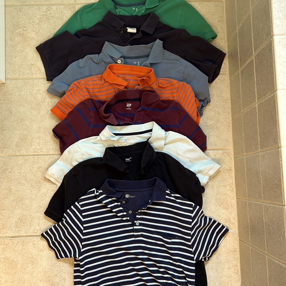 Lot of 7 Gap polo shirts